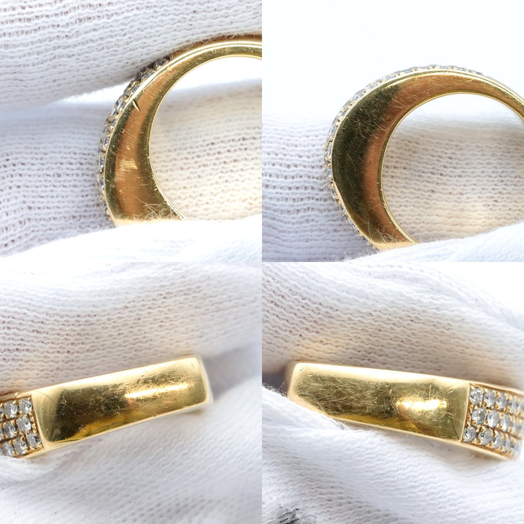 PIAGET Ring Diamond %, 750K18YG% Clear gold Women 51 Used Authentic