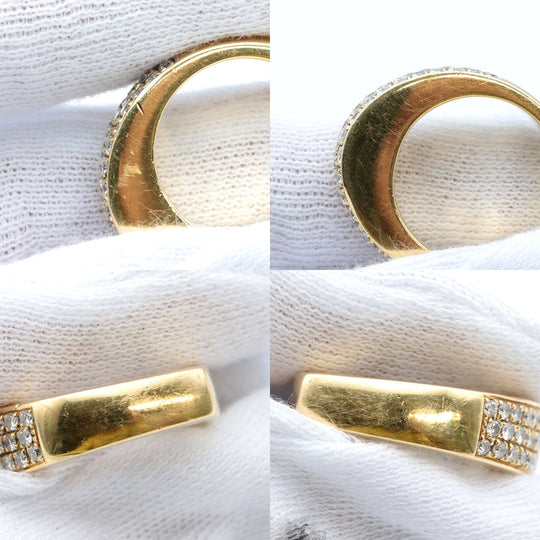 PIAGET Ring Diamond %, 750K18YG% Clear gold Women 51 Used Authentic