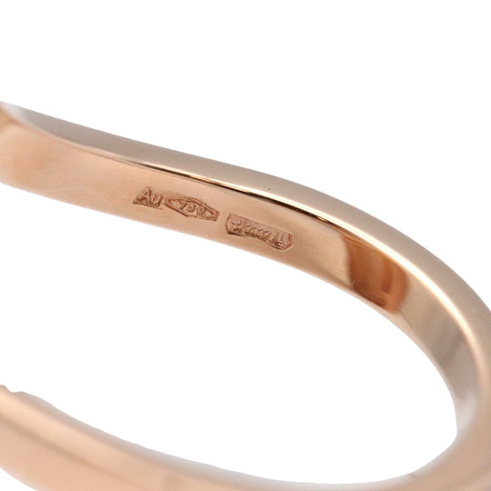 BVLGARI Ring Diamond, AU750 K18PG Pink gold Women Used Authentic