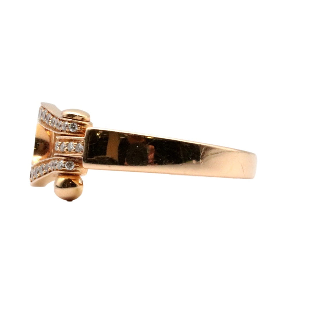 FRED Ring Diamond, Au750 K18PG gold Women 50 Used Authentic