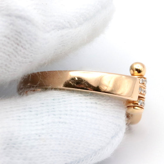 FRED Ring Diamond, Au750 K18PG gold Women 50 Used Authentic