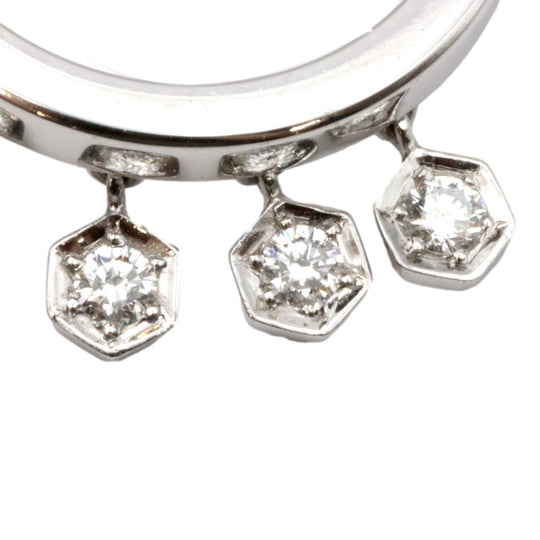 PIAGET Ring K18WG, Diamond Silver Women Used Authentic