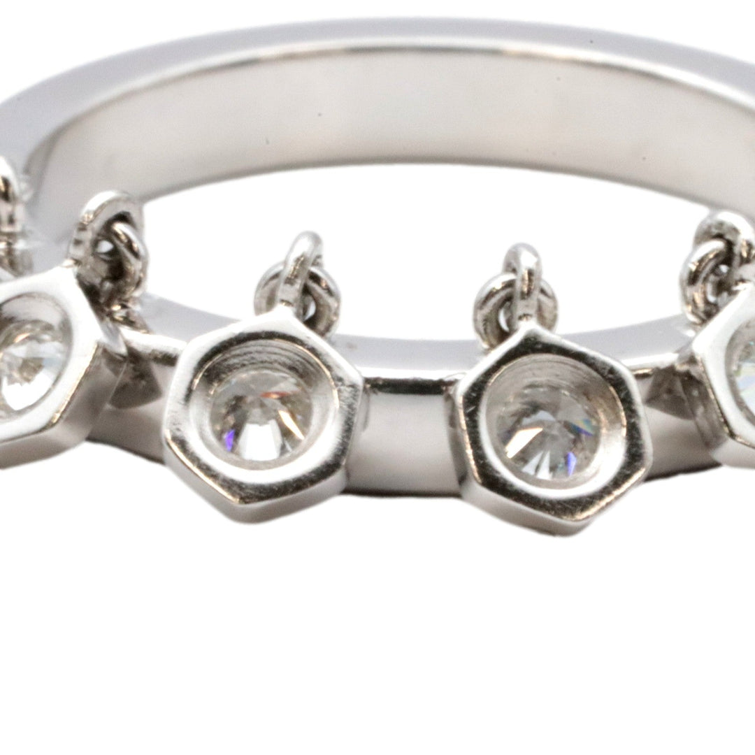 PIAGET Ring K18WG, Diamond Silver Women Used Authentic
