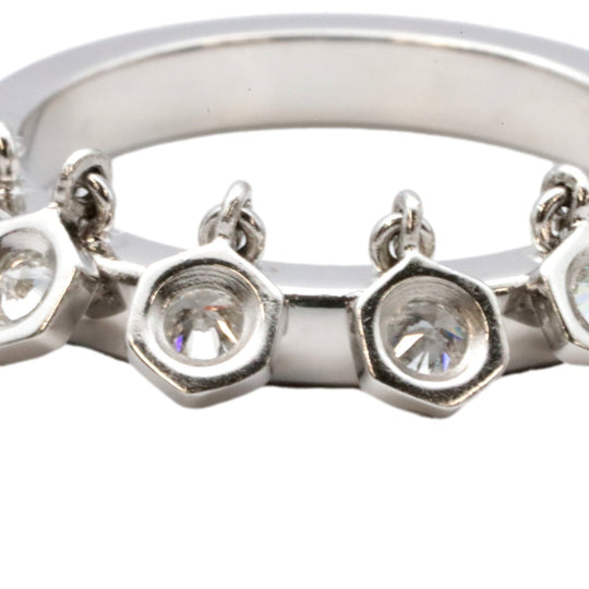 PIAGET Ring K18WG, Diamond Silver Women Used Authentic