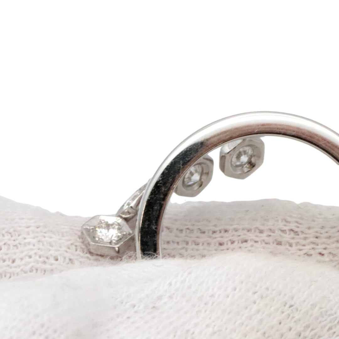 PIAGET Ring K18WG, Diamond Silver Women Used Authentic