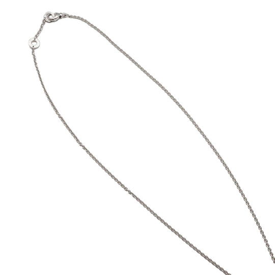 BVLGARI Necklace Au750 K18WG, Sapphire Silver Women Used Authentic