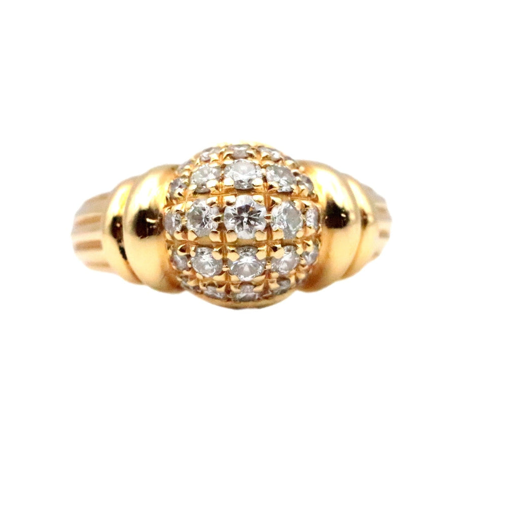 Boucheron Ring K18YG, Diamond gold Women Used Authentic