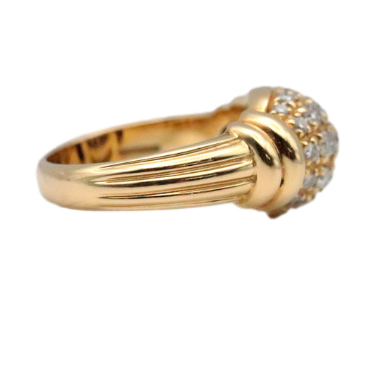 Boucheron Ring K18YG, Diamond gold Women Used Authentic