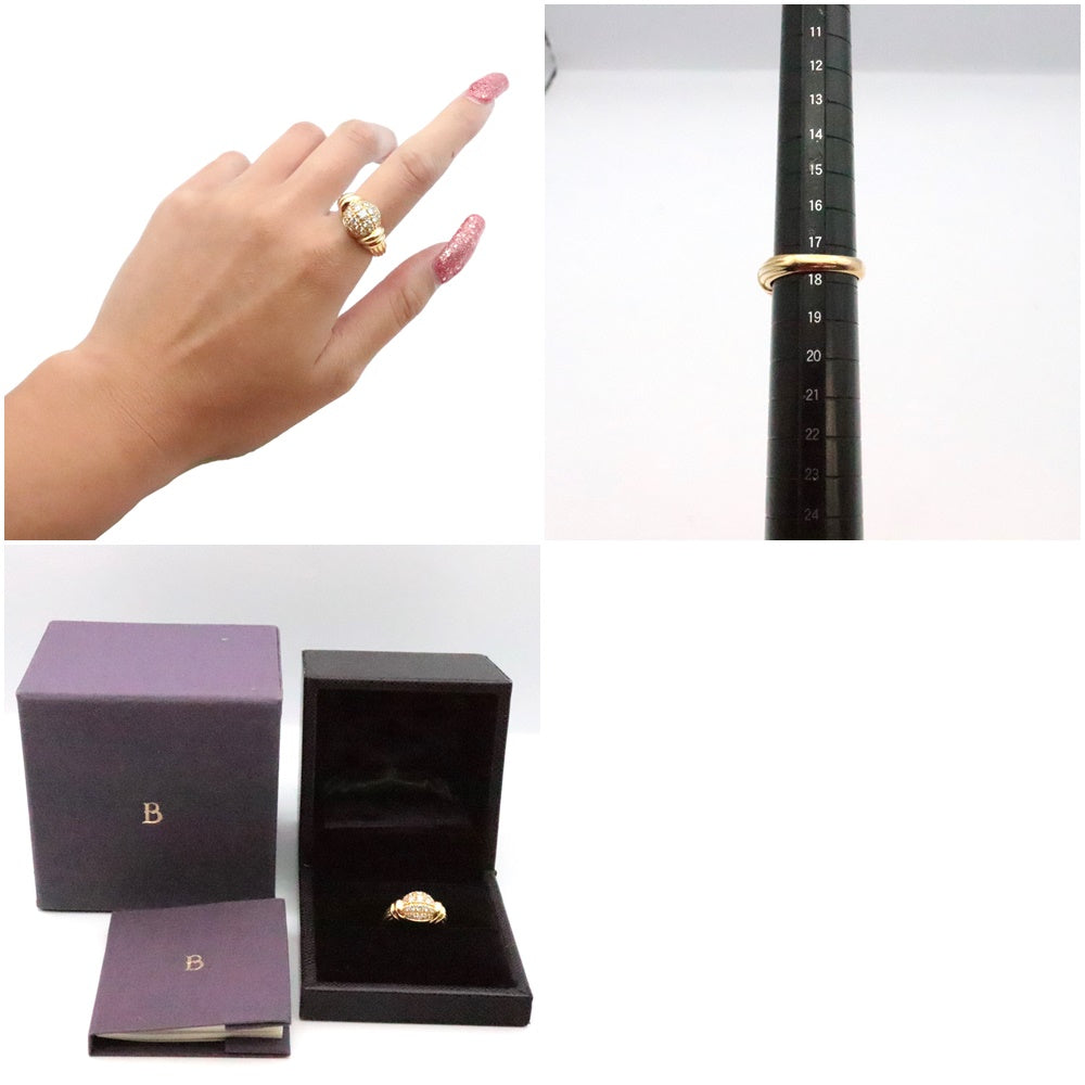 Boucheron Ring K18YG, Diamond gold Women Used Authentic