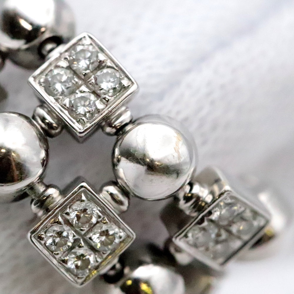 BVLGARI Ring 750 K18WG, diamond Silver Women Used Authentic