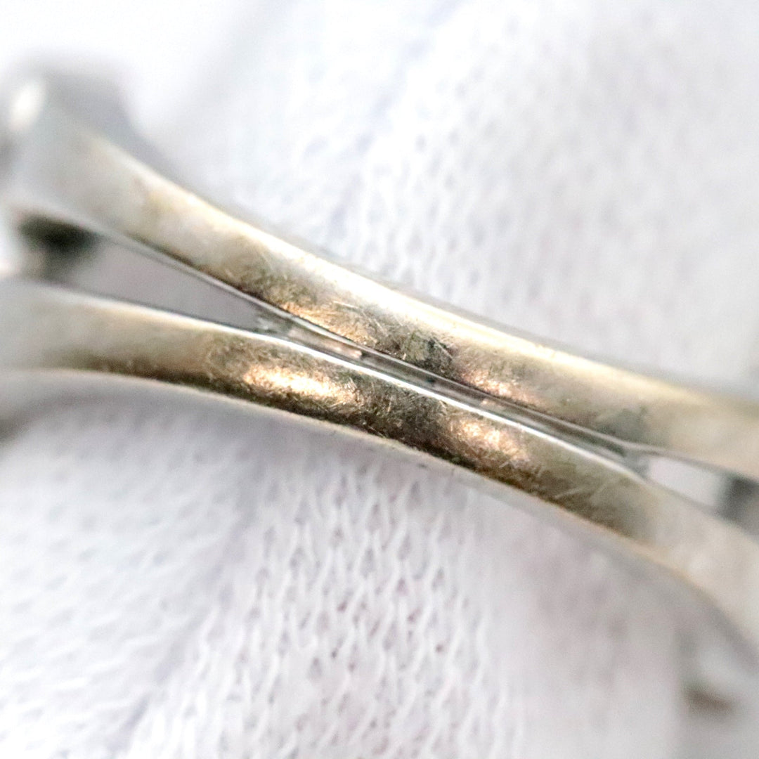BVLGARI Ring 750 K18WG, diamond Silver Women Used Authentic