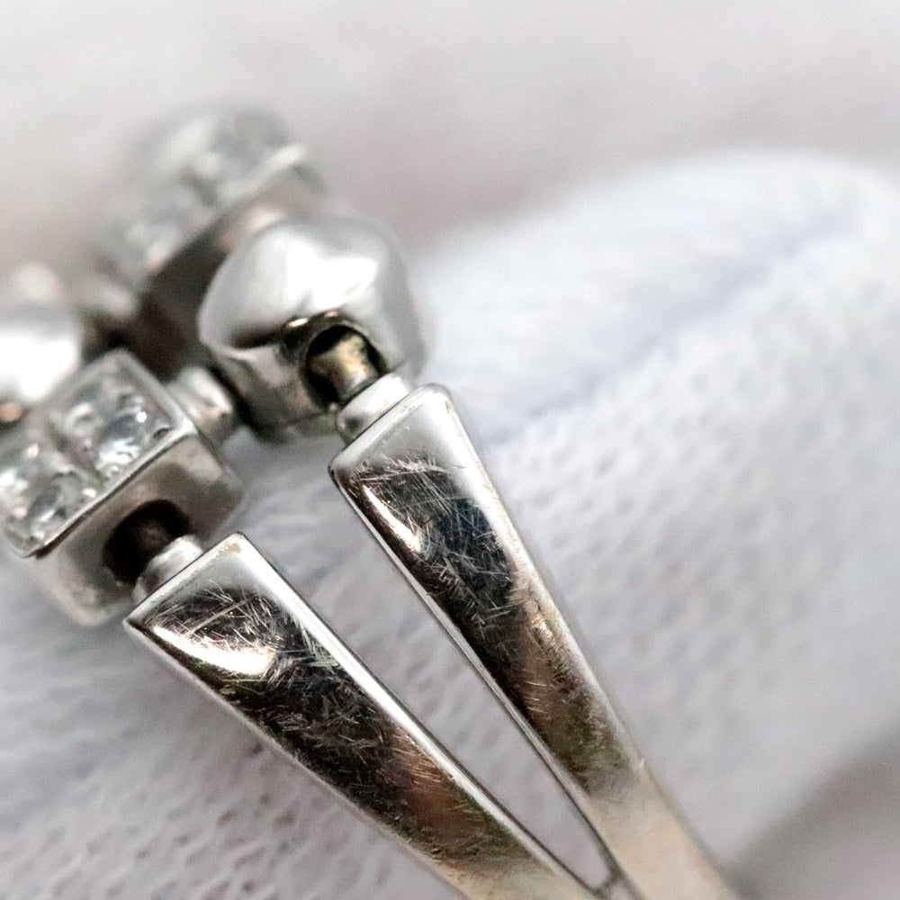 BVLGARI Ring 750 K18WG, diamond Silver Women Used Authentic