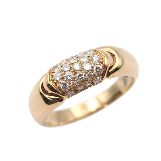 BVLGARI Ring K18YG, Diamond gold Women Used Authentic