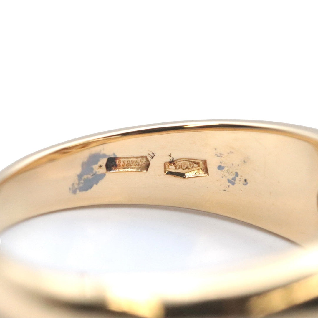 BVLGARI Ring K18YG, Diamond gold Women Used Authentic