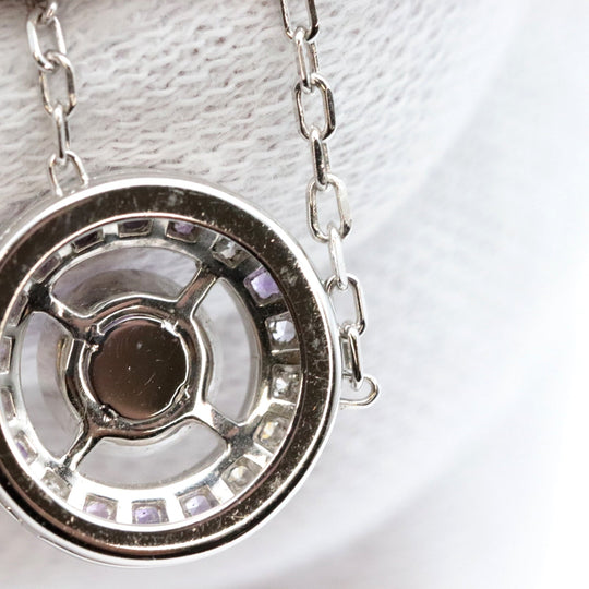 Boucheron Necklace 750, K18WG, amethyst, diamond, pink sapphire purple Avalon Women Used Authentic
