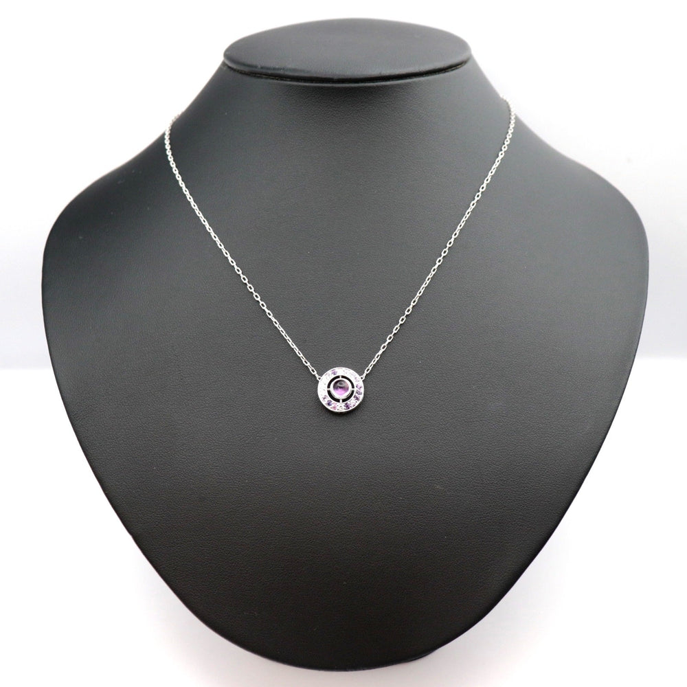 Boucheron Necklace 750, K18WG, amethyst, diamond, pink sapphire purple Avalon Women Used Authentic