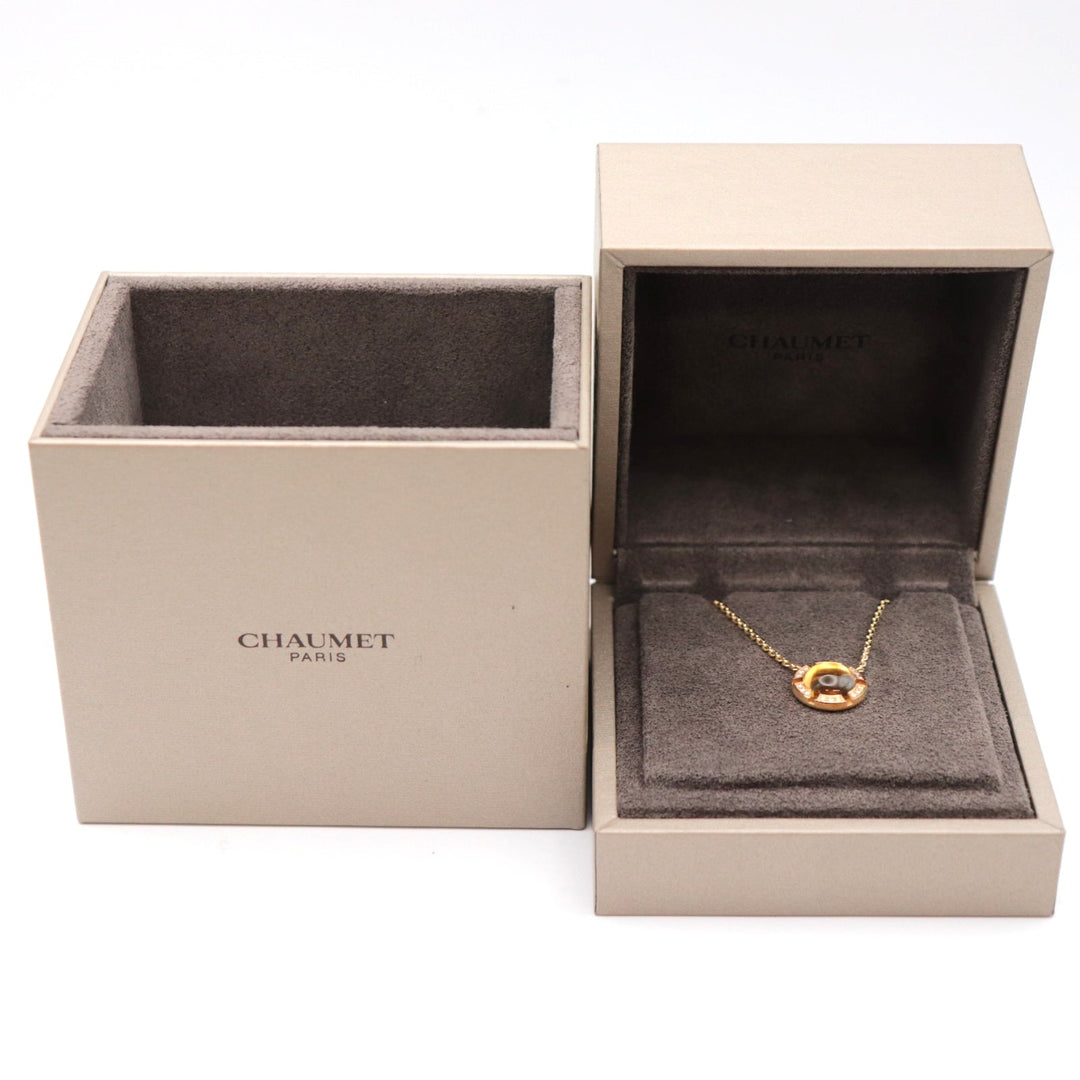 Chaumet Necklace 750, K18YG, diamond gold Women Used Authentic