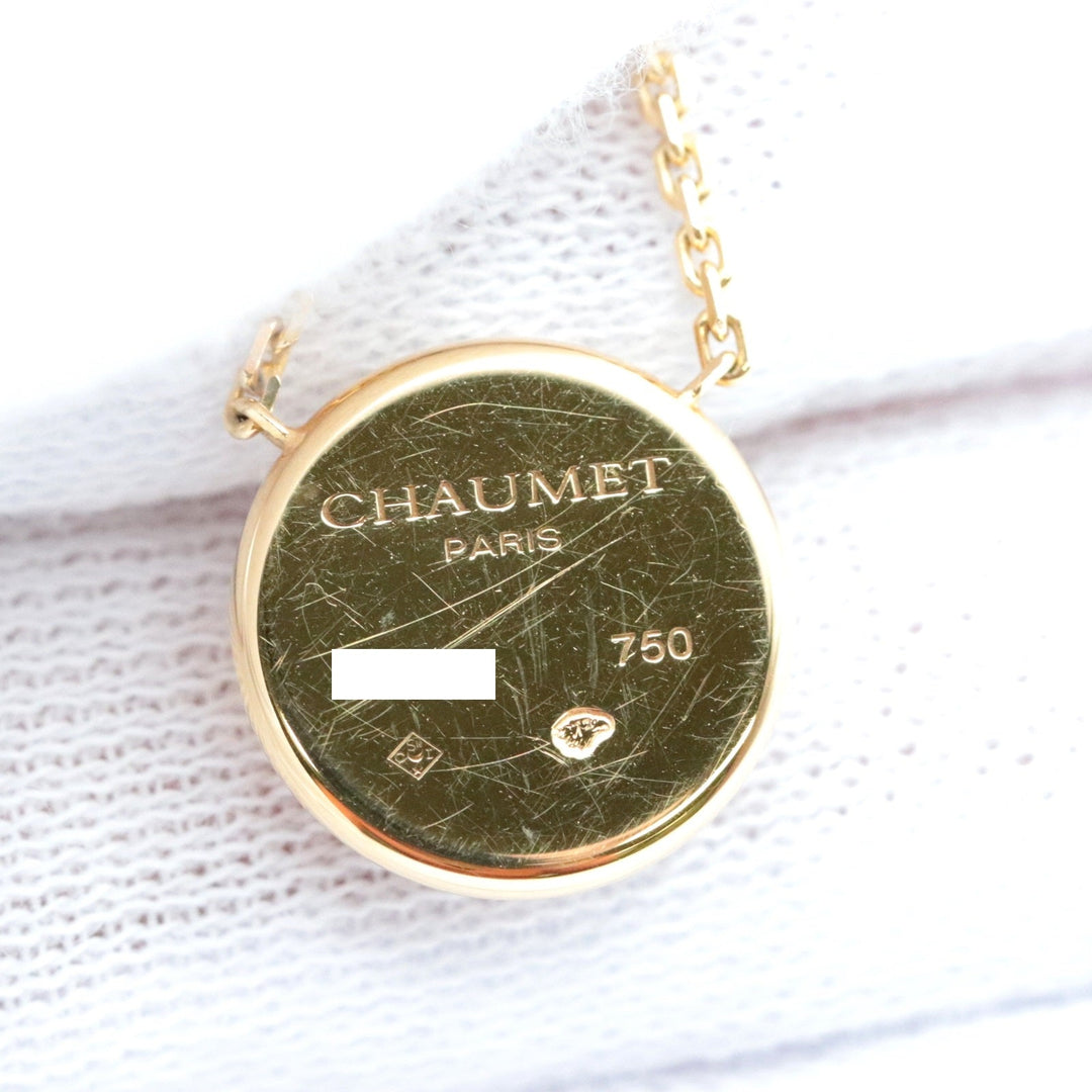 Chaumet Necklace 750, K18YG, diamond gold Women Used Authentic