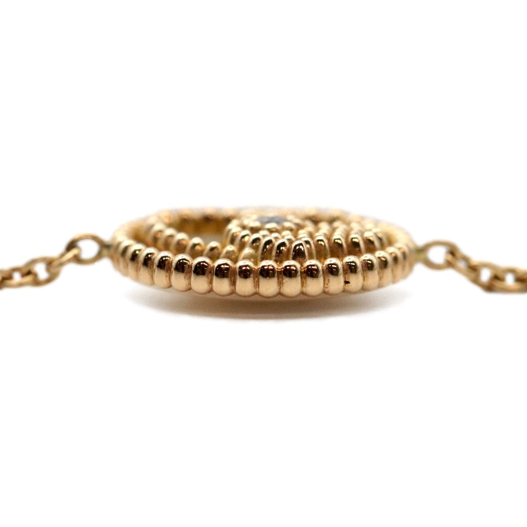 Dior bracelet Au750, K18YG, shell, diamond gold Women Used Authentic