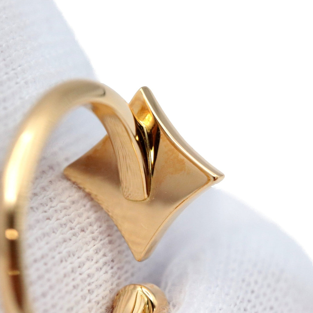 LOUIS VUITTON Ring Au750, Onyx, K18YG, Diamond Black gold Women 50 Used Authentic