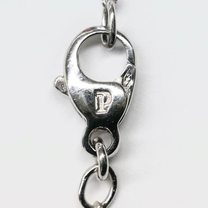 PIAGET Necklace K18WG, Diamond, K18WG Clear, Silver Limelight Heart Necklace Women Used Authentic