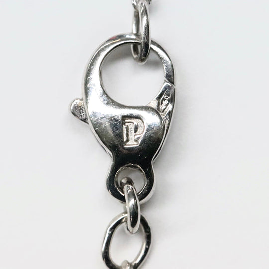 PIAGET Necklace K18WG, Diamond, K18WG Clear, Silver Limelight Heart Necklace Women Used Authentic