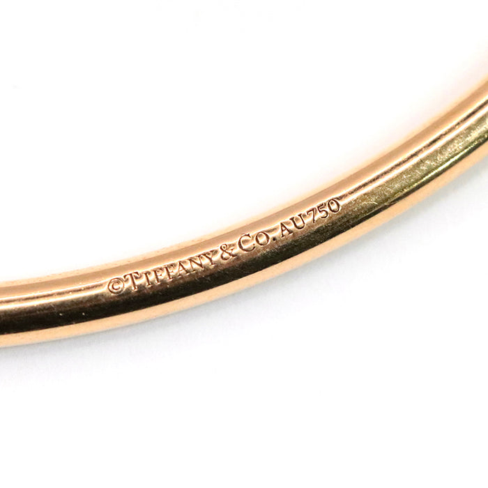 TIFFANY&Co. Bangle K18PG Au750, Pearl gold Hardware Pearl Ball Women Used Authentic
