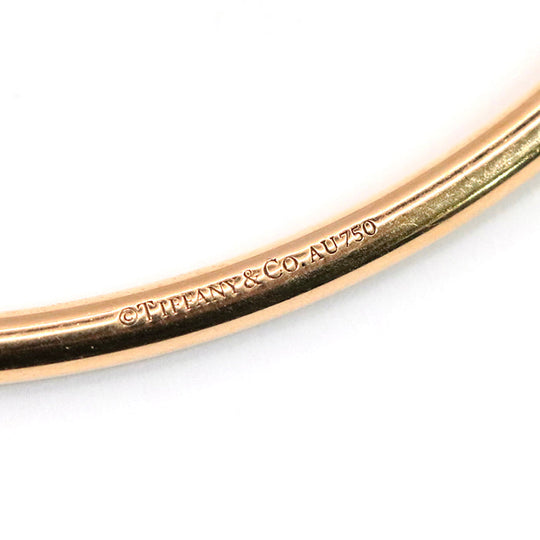 TIFFANY&Co. Bangle K18PG Au750, Pearl gold Hardware Pearl Ball Women Used Authentic