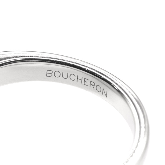 Boucheron Ring Au750%, K18WG%, K18WG, Amethyst purple Tantation Macaron Ring Women 49 Used Authentic
