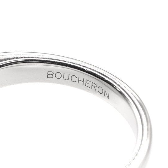 Boucheron Ring Au750%, K18WG%, K18WG, Amethyst purple Tantation Macaron Ring Women 49 Used Authentic