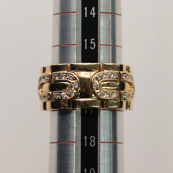 CARTIER Ring Au750 K18YG Yellow Gold PANTHERE Art Deco