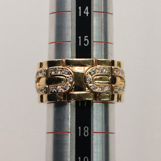 CARTIER Ring Au750 K18YG Yellow Gold PANTHERE Art Deco