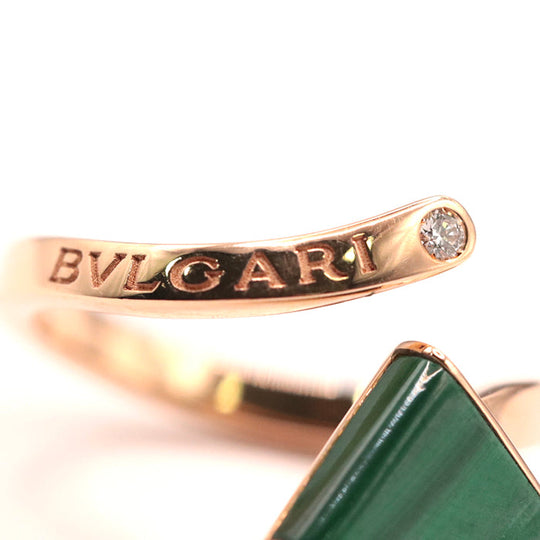 BVLGARI Ring Au750�“ , K18PG�“ , K18PG Pink gold Gerati Women Used Authentic