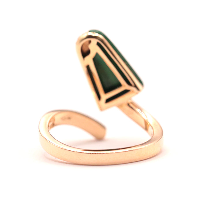 BVLGARI Ring Au750�“ , K18PG�“ , K18PG Pink gold Gerati Women Used Authentic