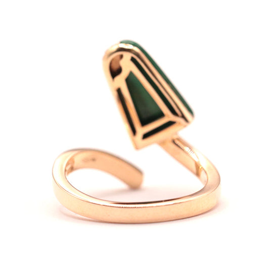 BVLGARI Ring Au750�“ , K18PG�“ , K18PG Pink gold Gerati Women Used Authentic