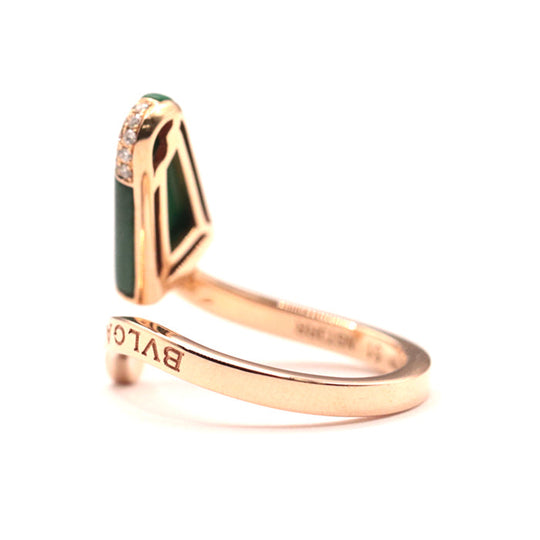 BVLGARI Ring Au750�“ , K18PG�“ , K18PG Pink gold Gerati Women Used Authentic
