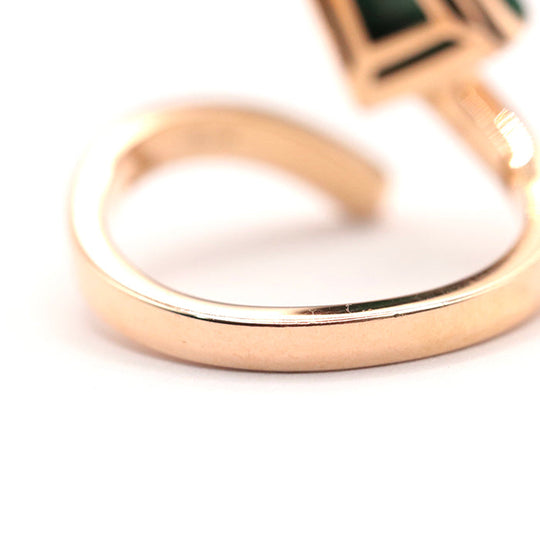 BVLGARI Ring Au750�“ , K18PG�“ , K18PG Pink gold Gerati Women Used Authentic