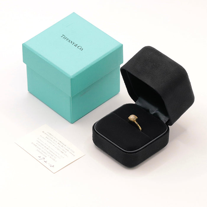 TIFFANY&Co. Ring Au750�“ , K18YG�“ , K18YG Yellow Gold Sugar stack Women Used Authentic
