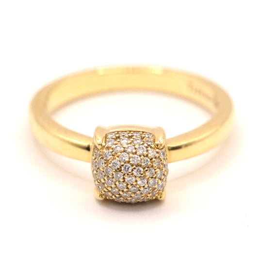 TIFFANY&Co. Ring Au750�“ , K18YG�“ , K18YG Yellow Gold Sugar stack Women Used Authentic
