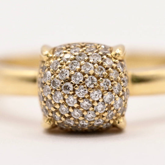 TIFFANY&Co. Ring Au750�“ , K18YG�“ , K18YG Yellow Gold Sugar stack Women Used Authentic
