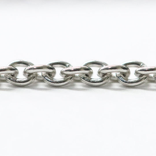 BVLGARI Necklace Au750%, K18WG, Stone Silver Women Used Authentic