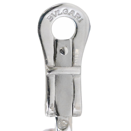 BVLGARI Pierce K18WG%, Au750%, K18WG, Diamond Clear Silver Women Used Authentic
