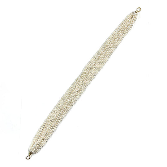 TIFFANY&Co. Necklace K18YG , Au750 white Paloma Picasso Elsa Peretti 10 strand pearl Women Used Authentic