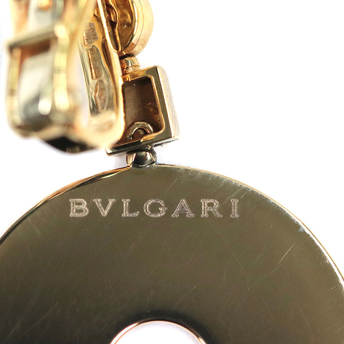 BVLGARI Earring K18YG , Au750 gold Pierce Women Used Authentic