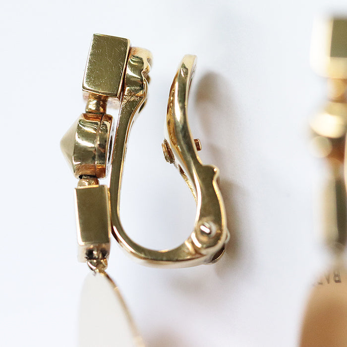 BVLGARI Earring K18YG , Au750 gold Pierce Women Used Authentic