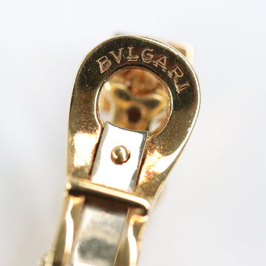 BVLGARI Earring K18YG , Au750 gold Pierce Women Used Authentic