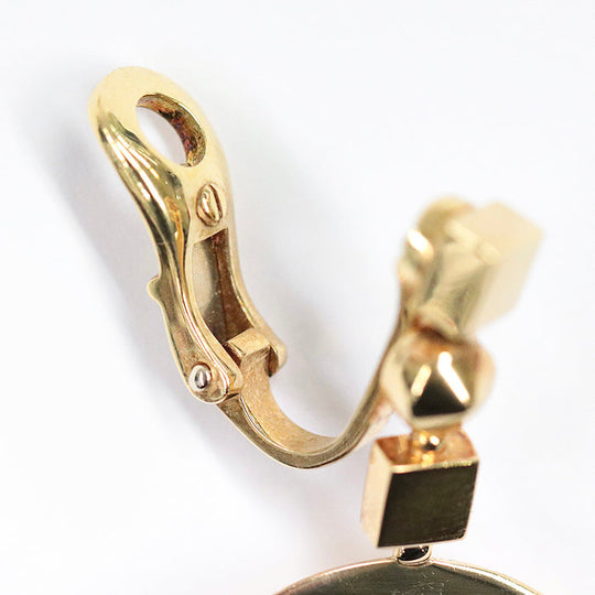 BVLGARI Earring K18YG , Au750 gold Pierce Women Used Authentic