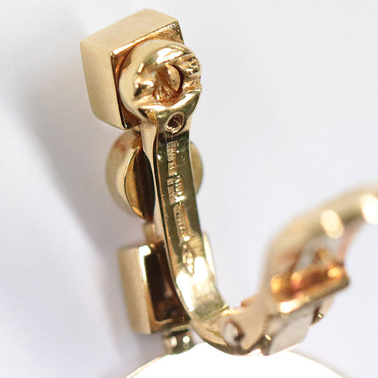 BVLGARI Earring K18YG , Au750 gold Pierce Women Used Authentic