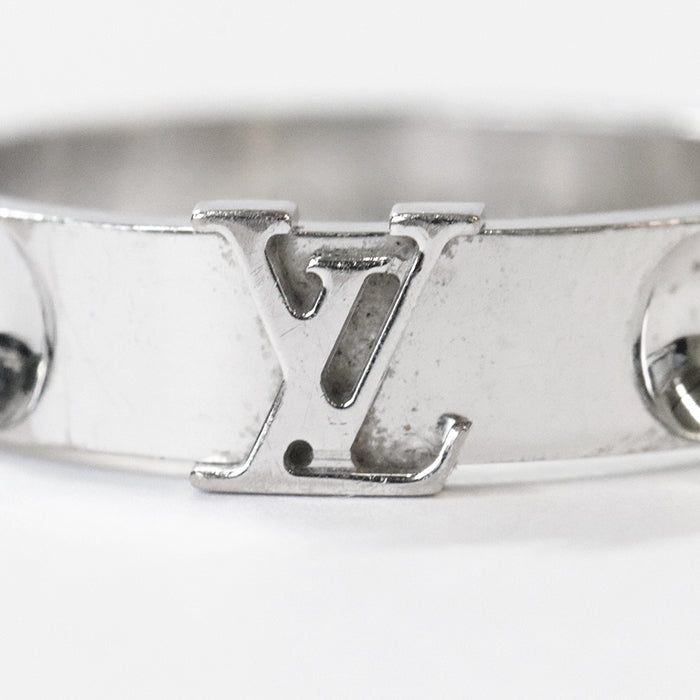 LOUIS VUITTON Ring G35482 Au750 Silver mens(Unisex) 59 Used Authentic