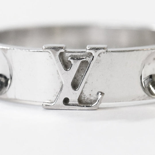 LOUIS VUITTON Ring G35482 Au750 Silver mens(Unisex) 59 Used Authentic